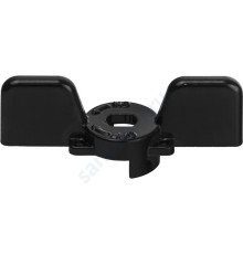 STOUT Ручка-бабочка для шарового крана STOUT 1/2"-3/4" (Чёрная)