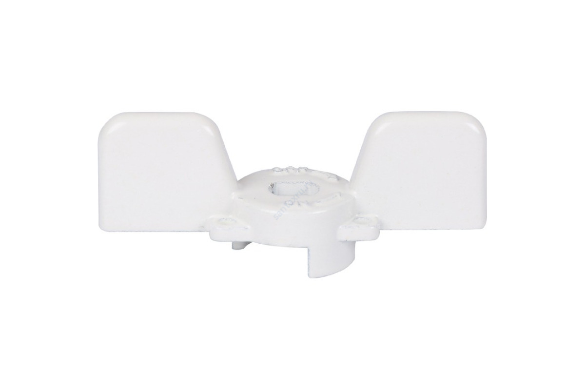 STOUT Ручка-бабочка для шарового крана STOUT 1"- 1 1/4" (Белая)