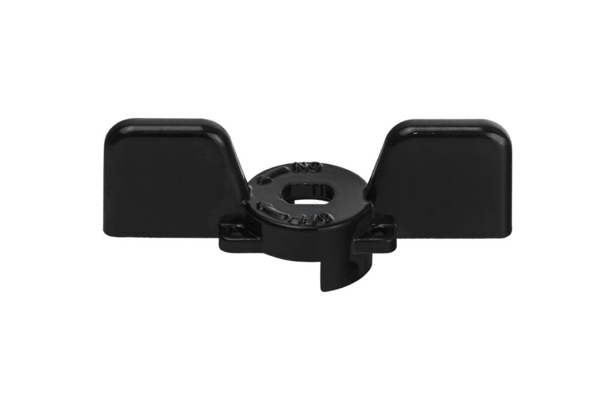 STOUT Ручка-бабочка для шарового крана STOUT 1"- 1 1/4" (Чёрная)