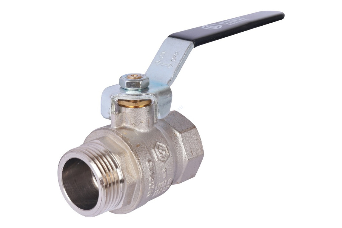 STOUT SVB Кран шаровой стандартнопроходной, ВР/НР, ручка рычаг 1/2"