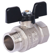 STOUT SVB Кран шаровой стандартнопроходной, ВР/НР, ручка бабочка 3/4"