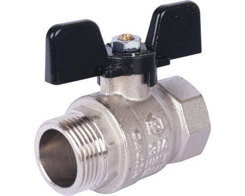 STOUT SVB Кран шаровой стандартнопроходной, ВР/НР, ручка бабочка 3/4"