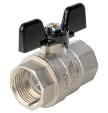 STOUT Кран шаровой полнопроходной, ВР/ВР, ручка бабочка 3/4