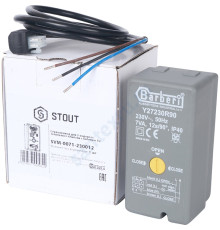 STOUT Сервопривод для 2-ходовых зональных клапанов, 230V, время движения 12 сек., 1м.