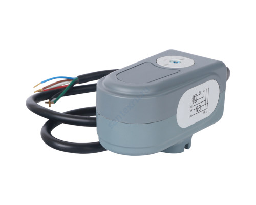 STOUT Сервопривод для шаровых зональных клапанов, ход 90°, кабель 1м., 40 сек., 230V, 5 полюсов