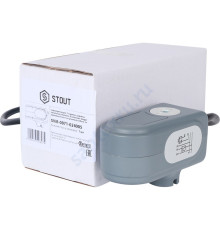 STOUT Сервопривод для шаровых зональных клапанов, ход 90°, кабель 1м., 40 сек., 24V, 5 полюсов