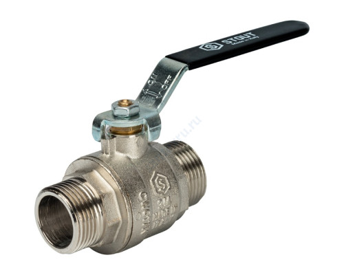 STOUT Кран шаровой полнопроходной, НР/НР, ручка рычаг 3/4