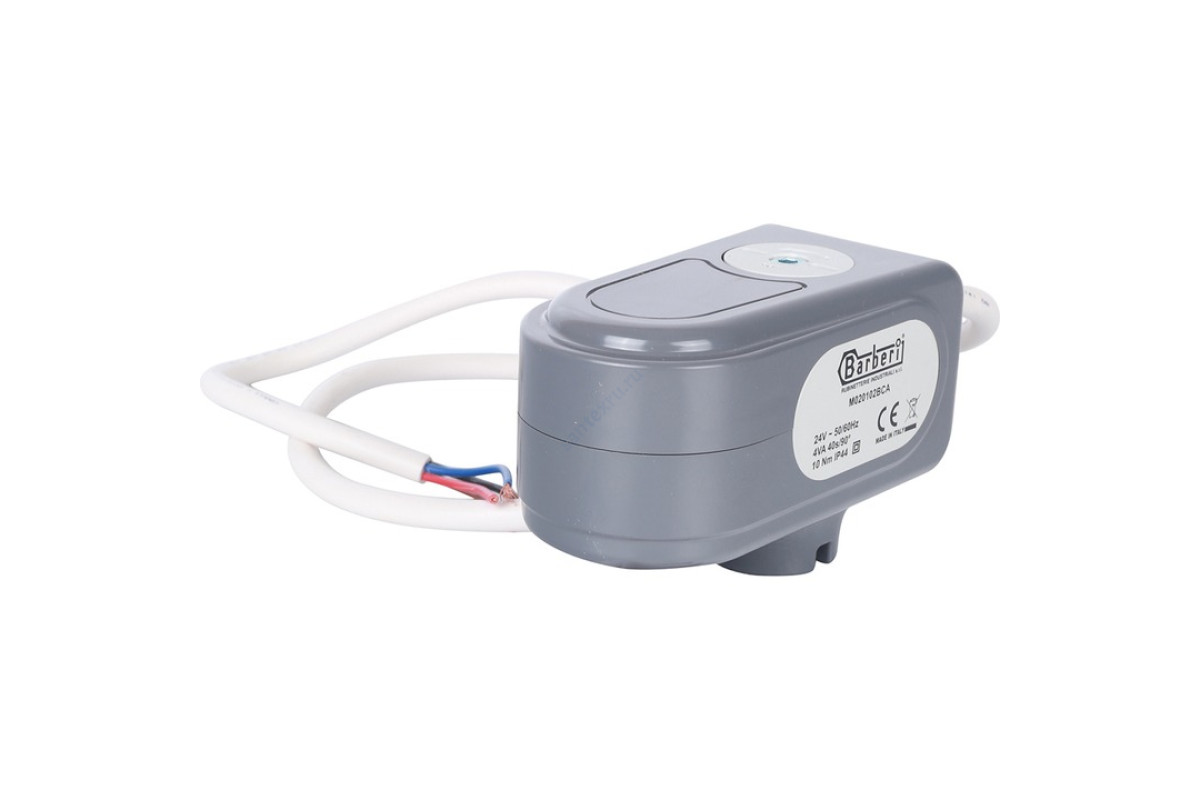 STOUT Сервопривод для шаровых зональных клапанов, ход 90°, кабель 1м., 40 сек., 24V, 4 полюса