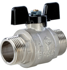STOUT Кран шаровой полнопроходной, НР/НР, ручка бабочка 1