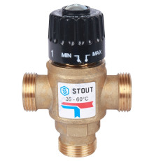 STOUT Термостатический смесительный клапан для систем отопления и ГВС 3/4" резьба