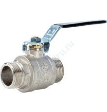 STOUT Кран шаровой полнопроходной, НР/НР, ручка рычаг 1