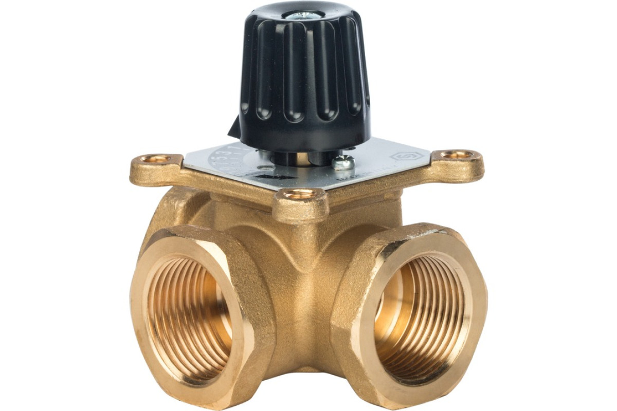 STOUT трехходовой смесительный клапан 1" KVs 12