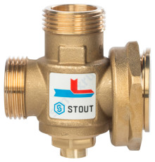 STOUT SVM-0050 Термостатический смесительный клапан G 1"М-G 1"1/2F-G 1"M 60°С