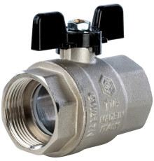 STOUT Кран шаровой полнопроходной, ВР/ВР, ручка бабочка 1 1/4