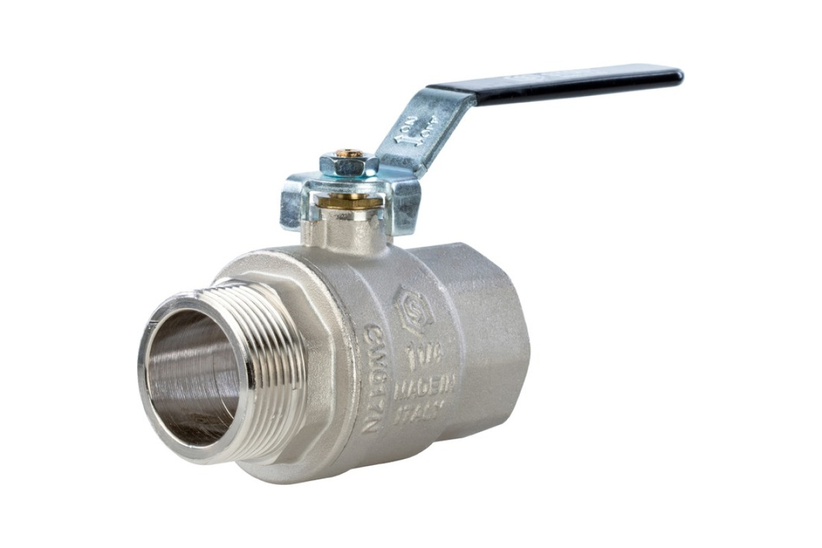 STOUT Кран шаровой полнопроходной, ВР/НР, ручка рычаг 1 1/4