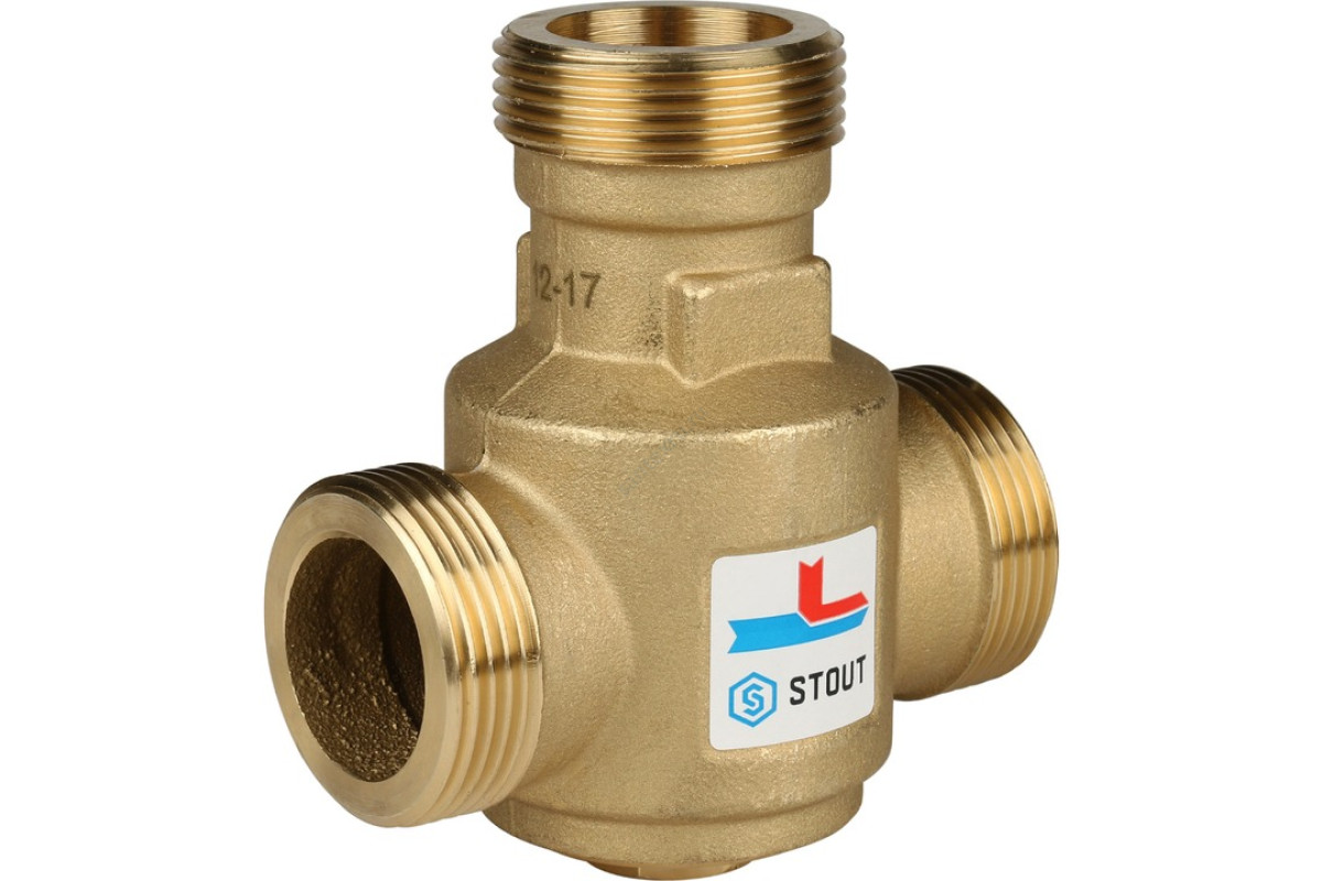 STOUT SVM-0030 Термостатический смесительный клапан G 1"1/4 НР 60°С