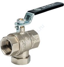 STOUT Кран шаровой с фильтром 3/4