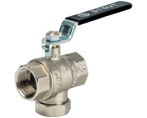 STOUT Кран шаровой с фильтром 3/4