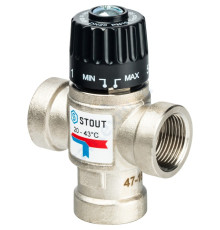 STOUT Термостатический смесительный клапан для систем отопления и ГВС 1 1/4" НР 30-65°С KV 3,5 SVM-0025-356532