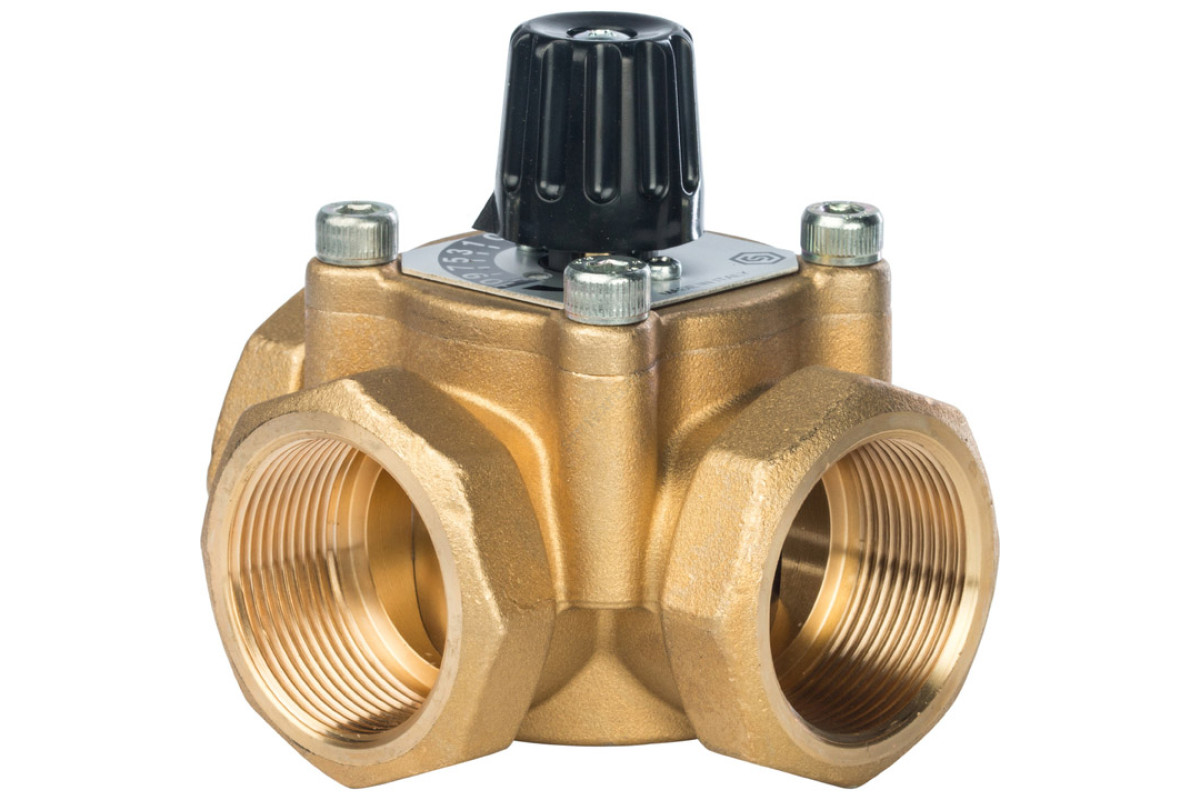 STOUT трехходовой смесительный клапан 1 1/2" KVs 26