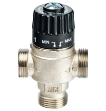 STOUT Термостатический смесительный клапан для систем отопления и ГВС 3/4" НР 30-65°С KV 2,3 SVM-0025-236520