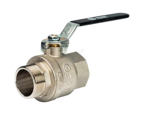 STOUT Кран шаровой полнопроходной, ВР/НР, ручка рычаг 1 1/2