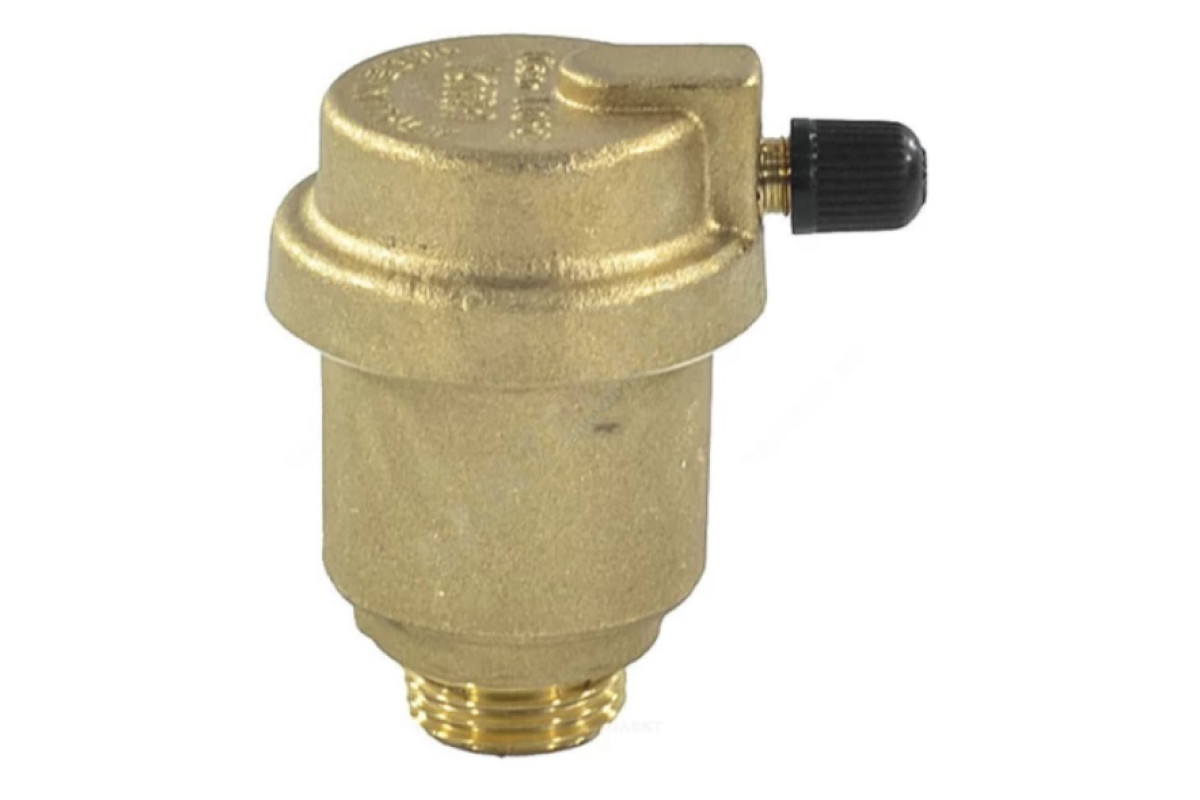 Воздухоотводчик автоматический 719 НР латунь ДУ 15 РУ10 G1/2" прямой Icma 82719AD05