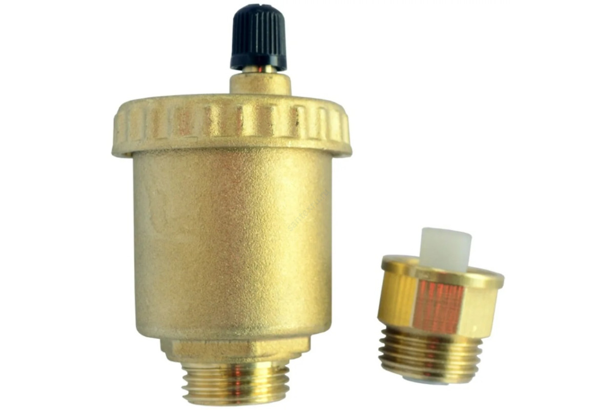 Воздухоотводчик автоматический 707 НР латунь ДУ 15 РУ10 G1/2" прямой с запорным клапаном Icma 82.707.AD.05.710