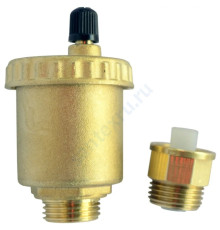 Воздухоотводчик автоматический 707 НР латунь ДУ 15 РУ10 G1/2" прямой с запорным клапаном Icma 82.707.AD.05.710