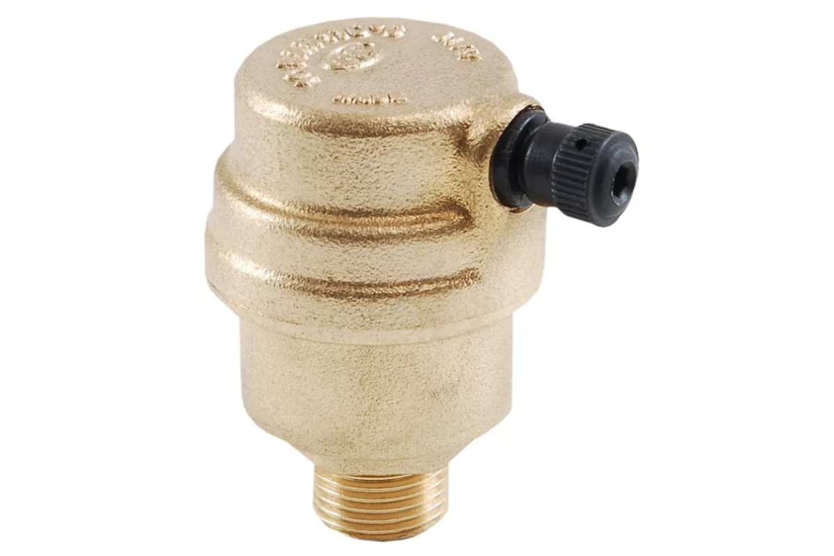 Воздухоотводчик автоматический латунь 500 Ду 15 Ру10 G1/2" НР прямой OR 0500.015