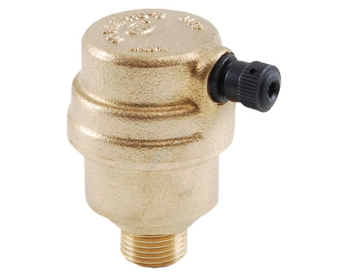 Воздухоотводчик автоматический латунь 500 Ду 15 Ру10 G1/2" НР прямой OR 0500.015
