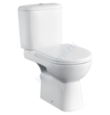 Унитаз-компакт горизонтальный выпуск нижний подвод с арматурой 2/реж слив кнопка с сиденьем микролифт Access Roca 34P23800Y