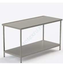 Стол стандартный из нержавеющей стали с полками