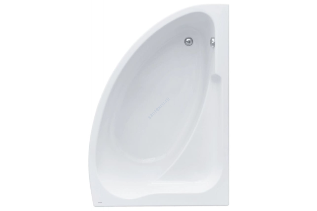 Ванна акриловая Гоа R 150х100см без ножек правосторонняя Santek 1.WH11.2.032