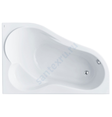 Ванна акриловая Ибица XL R 160х100см без ножек правосторонняя Santek 1.WH11.2.037