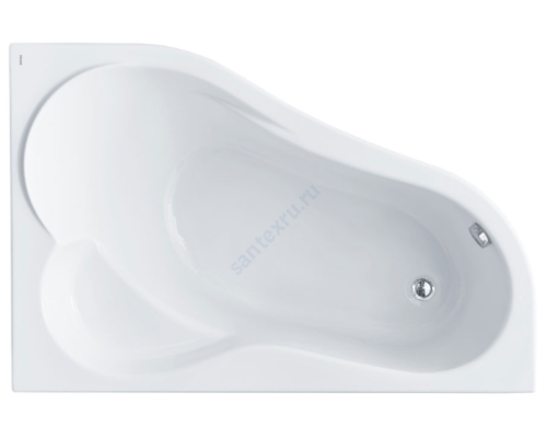 Ванна акриловая Ибица XL R 160х100см без ножек правосторонняя Santek 1.WH11.2.037