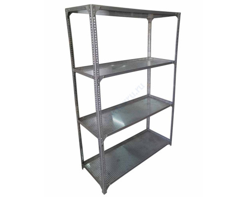 Стеллаж с перфорированными полками