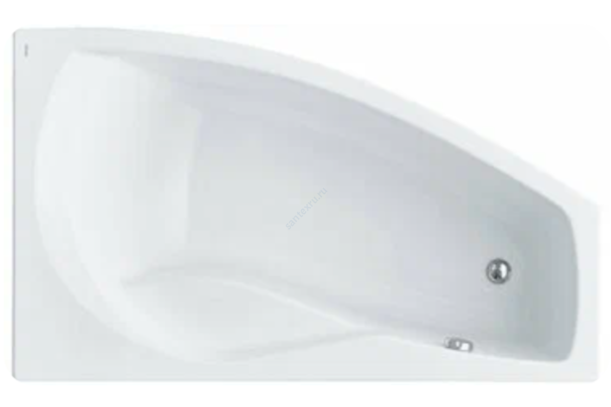 Ванна акриловая Майорка R 150х90см без ножек правосторонняя Santek 1.WH11.1.985
