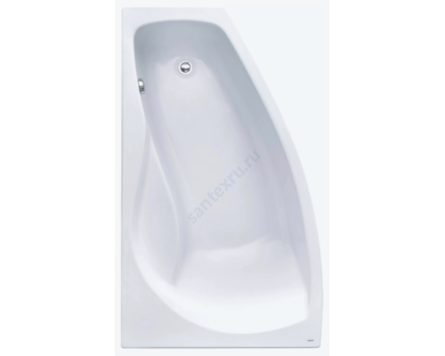 Ванна акриловая Майорка XL 160х95см без гидромассажа левосторонняя Santek 1.WH11.1.991