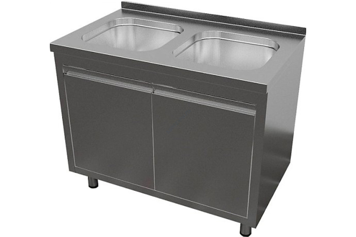 Мойка-тумба двухсекционная