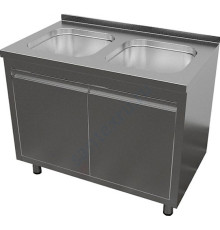 Мойка-тумба двухсекционная