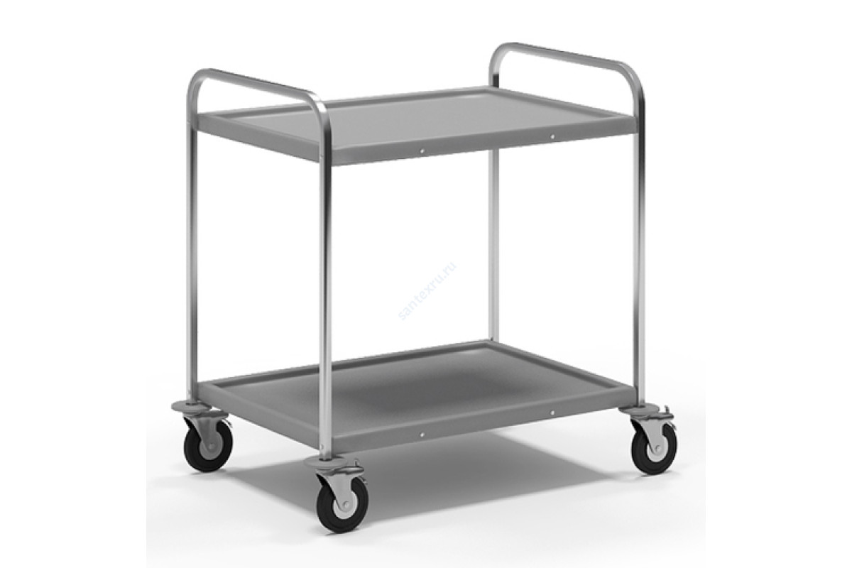Тележка медицинская двухуровневая