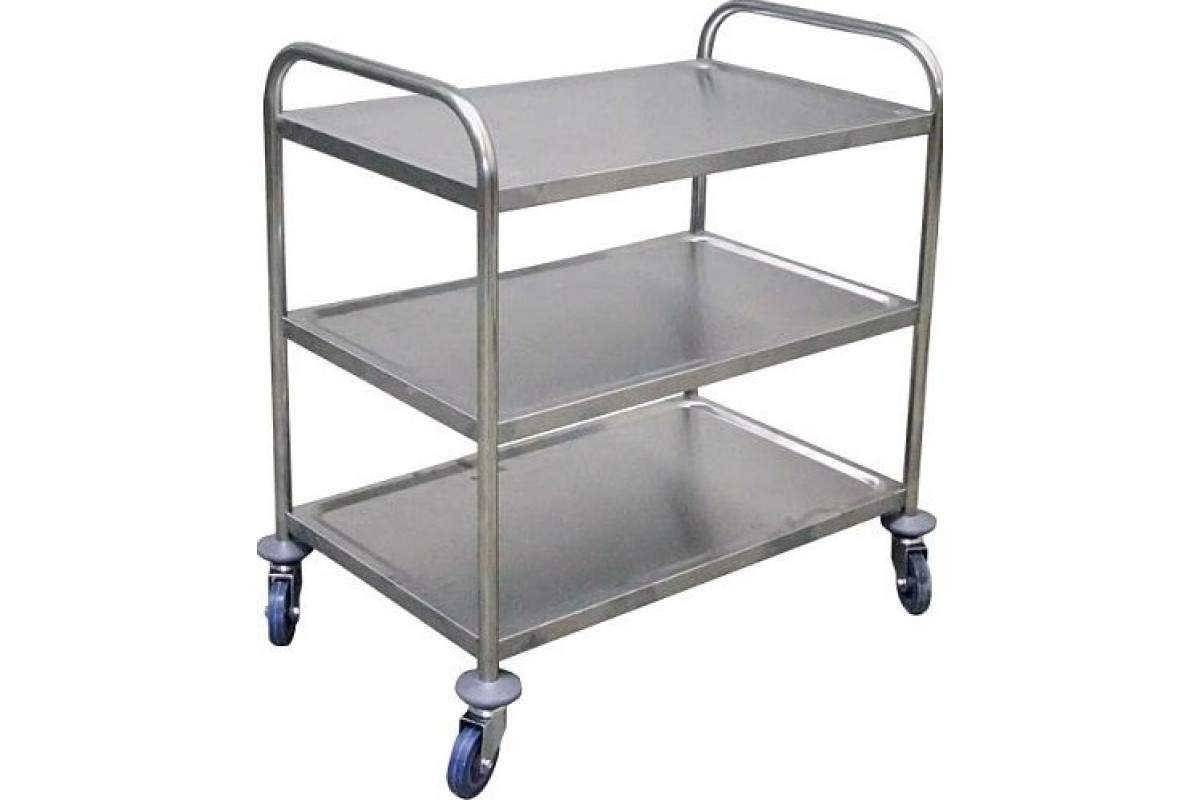 Тележка медицинская трехуровневая