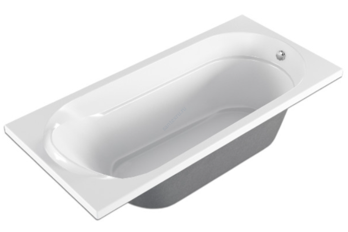 Ванна акриловая Grace 130х70см без ножек МетаКам АВS_013670