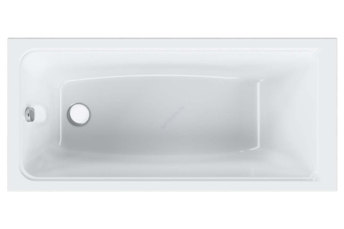 Ванна акриловая Gem 160х70см белая AM.PM W90A-160-070W-A