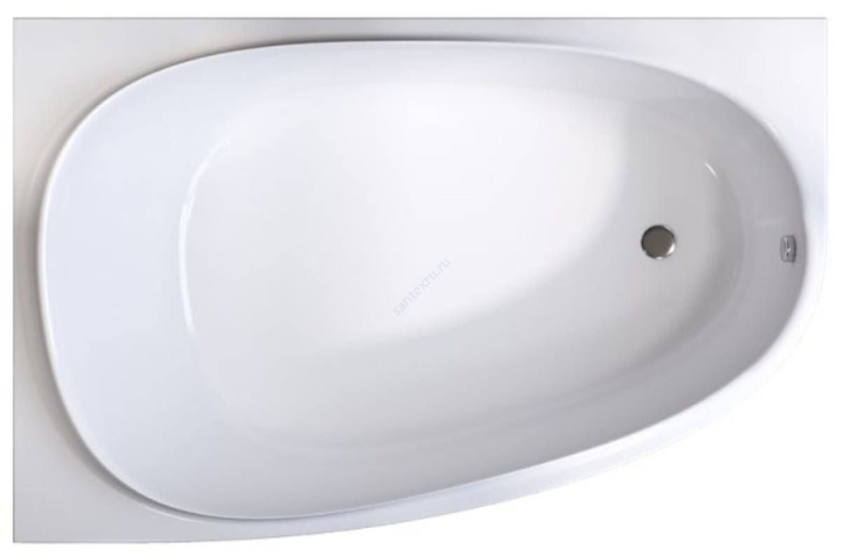 Ванна акриловая Like 170х110см левосторонняя белая AM.PM W80A-170L110W-A