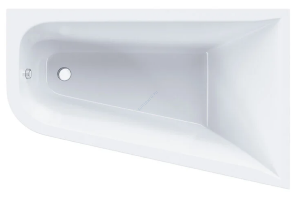 Ванна акриловая Spirit 160х100см правосторонняя белая AM.PM W72A-160R100W-A2
