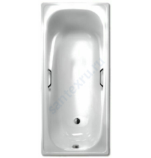 Ванна стальная Италика 170х75см в/к ручки и ножки White Wave (Караганда)