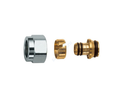 Концовка латунь Дн 16х2,0х1/2" с накидной гайкой с евроконусом Far FC 6076 58802 Концовка латунь Дн 16х2,0х1/2" с накидной гайкой с евроконусом Far FC 6076 58802