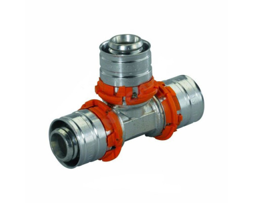 Тройник МП латунь пресс S-PRESS PLUS Дн 25 Uponor 1070562 (1015028)